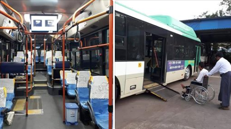 မသန္စြမ္းနွင့္ သက္ျကီးရြယ္အုုိ မ်ားအဆင္ေျပေစရန္ YBS 21 ယာဥ္လိုင္းမွ Disabled Bus မ်ားေျပးဆြဲရန္စီစဥ္