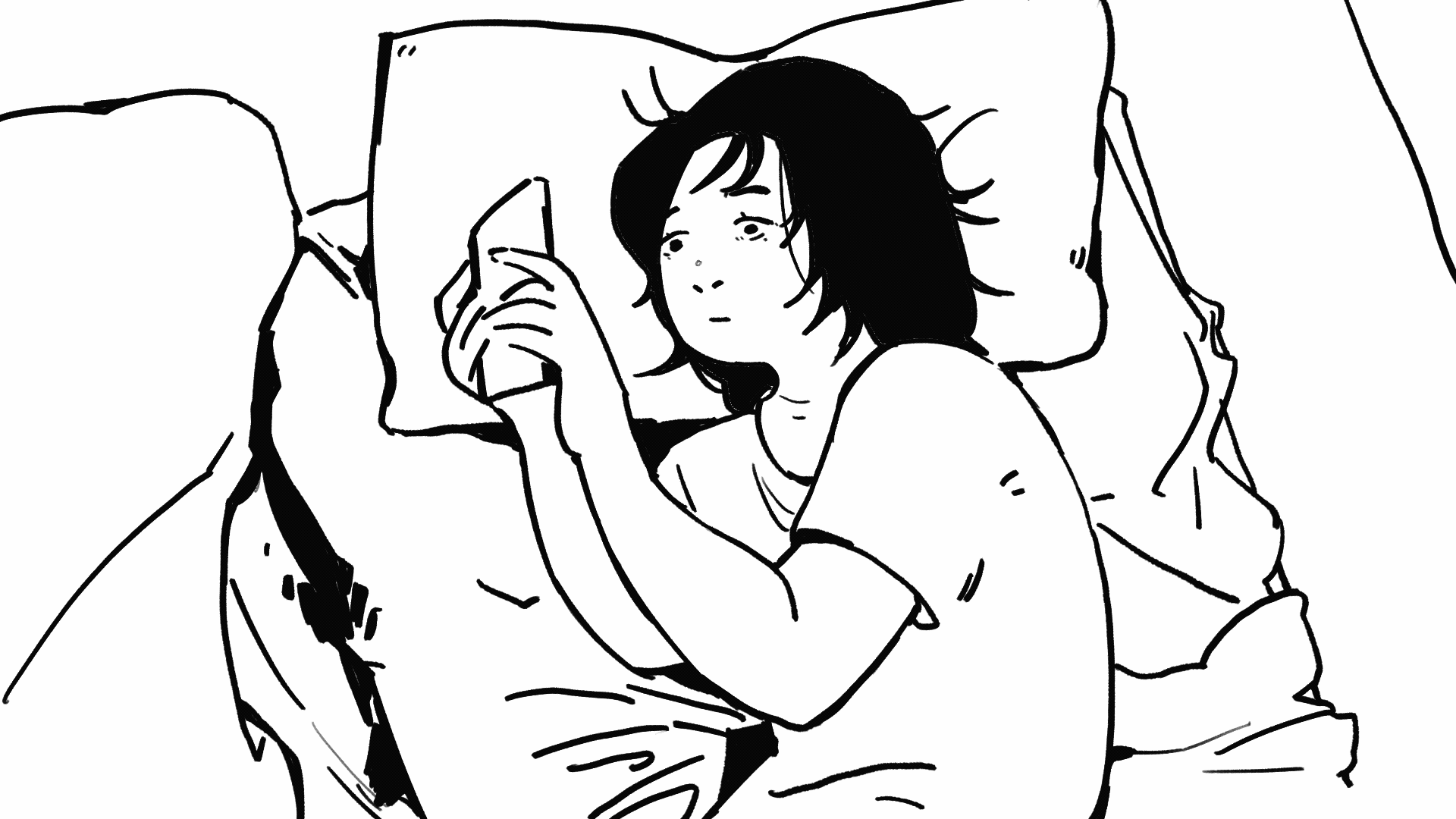 摊着