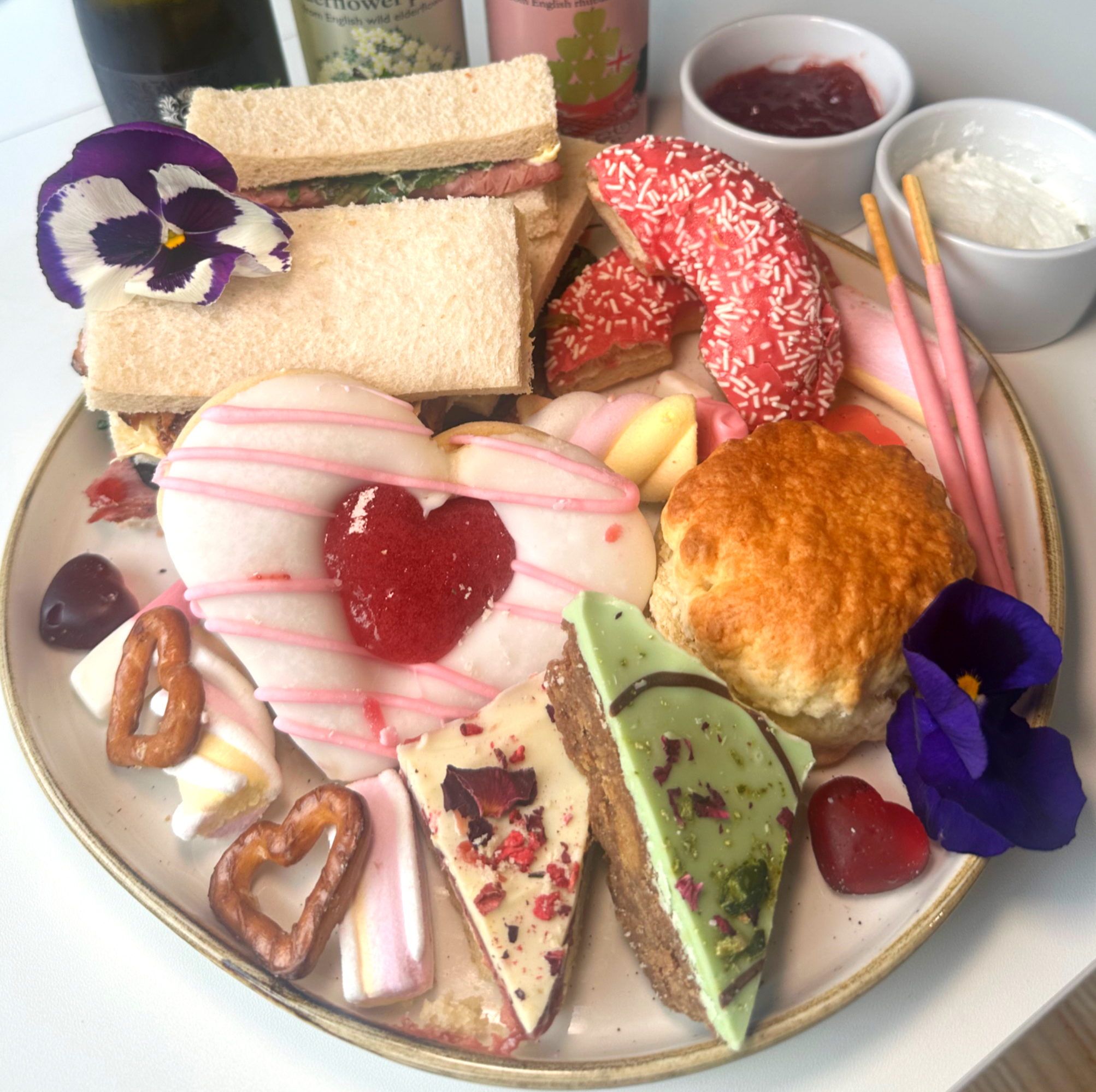 Arranged Food and Objects