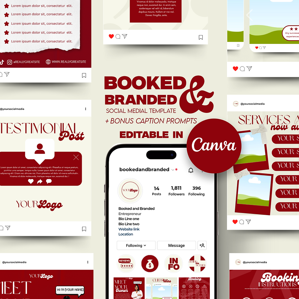 Booked and Branded Social Media Kit