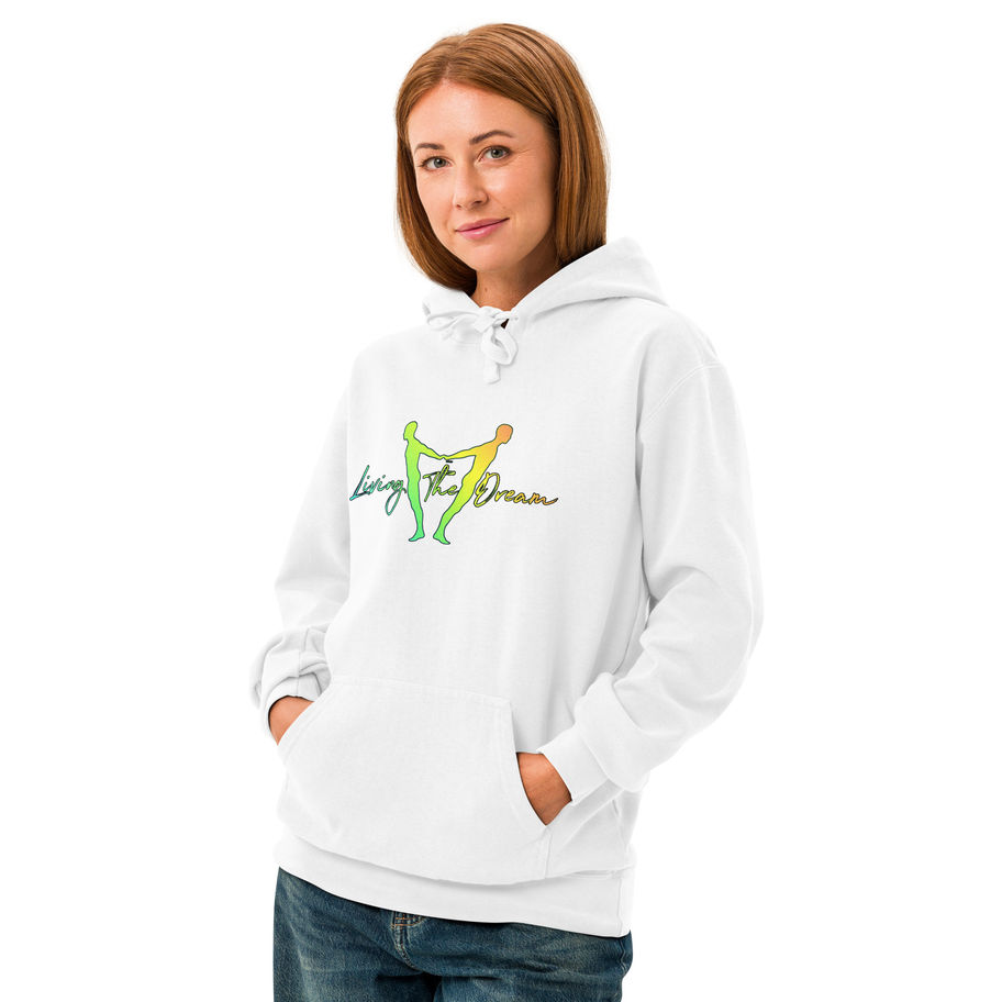 Unisex garment-dyed hoodie