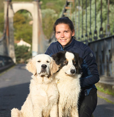 éducatrice canin et ses chiens