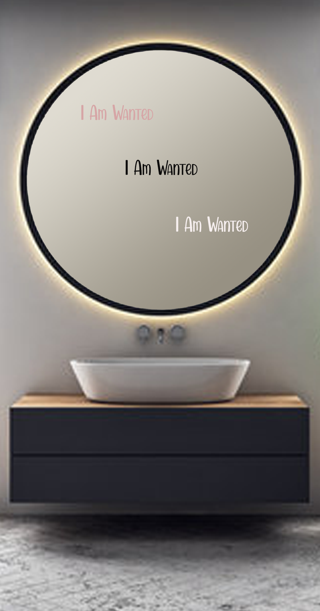 I am Wanted - Vinyl Positive Affirmation Stickers