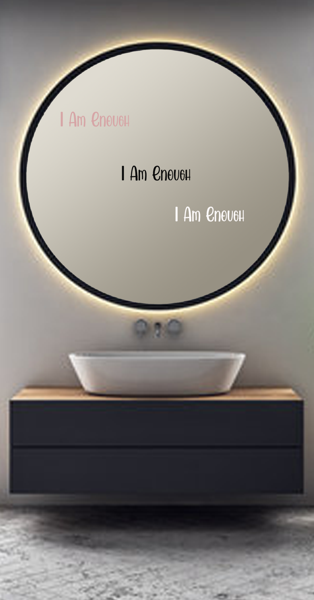 I am Enough - Vinyl Positive Affirmation Stickers