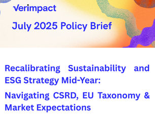 July 2025 Policy Brief by Verimpact