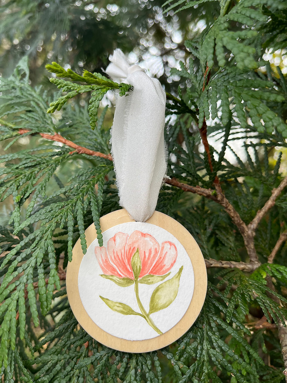 Peach Cosmo Ornament
