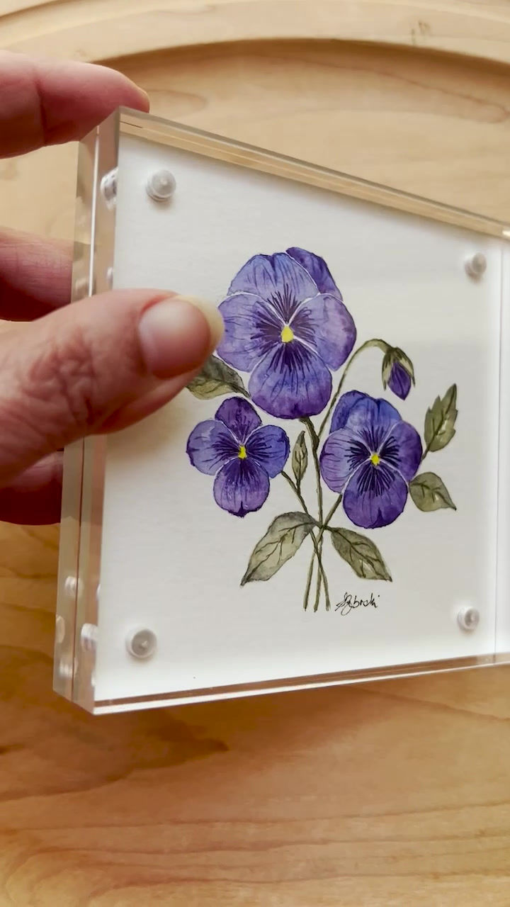 Thumbnail: Purple Pansies