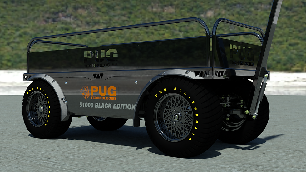 Thumbnail: 51000 Electric All-Terrain Utility Cart 25" x 56" Flatbed Deck LOW RIDER