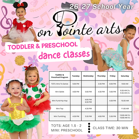 toddler preschool dance class school year