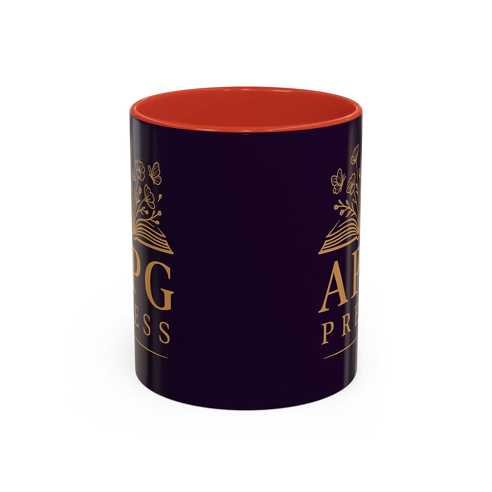Thumbnail: APG Press Logo Coffee Mug — Elegant Book Lover Accent Mug
