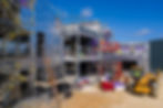 Linc & Notts Air Ambulance in construction under the blue skies of the UK
