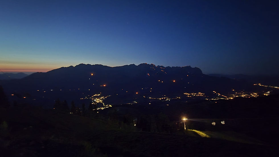 Ausblick vom Brandstadl auf den Wilden Kaiser