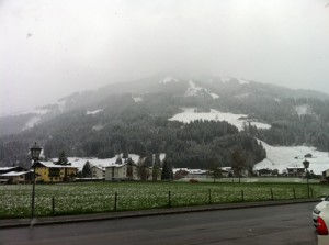 Wintereinbruch in Westendorf kurz vor Ostern