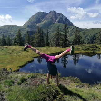 Kleiner Bergsee in der Nähe der Spießnägel in Aschau