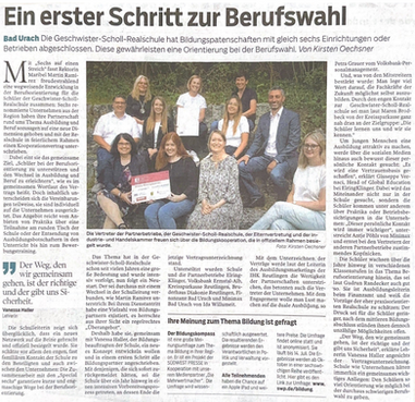 Ein erster Schritt zur Berufswahl