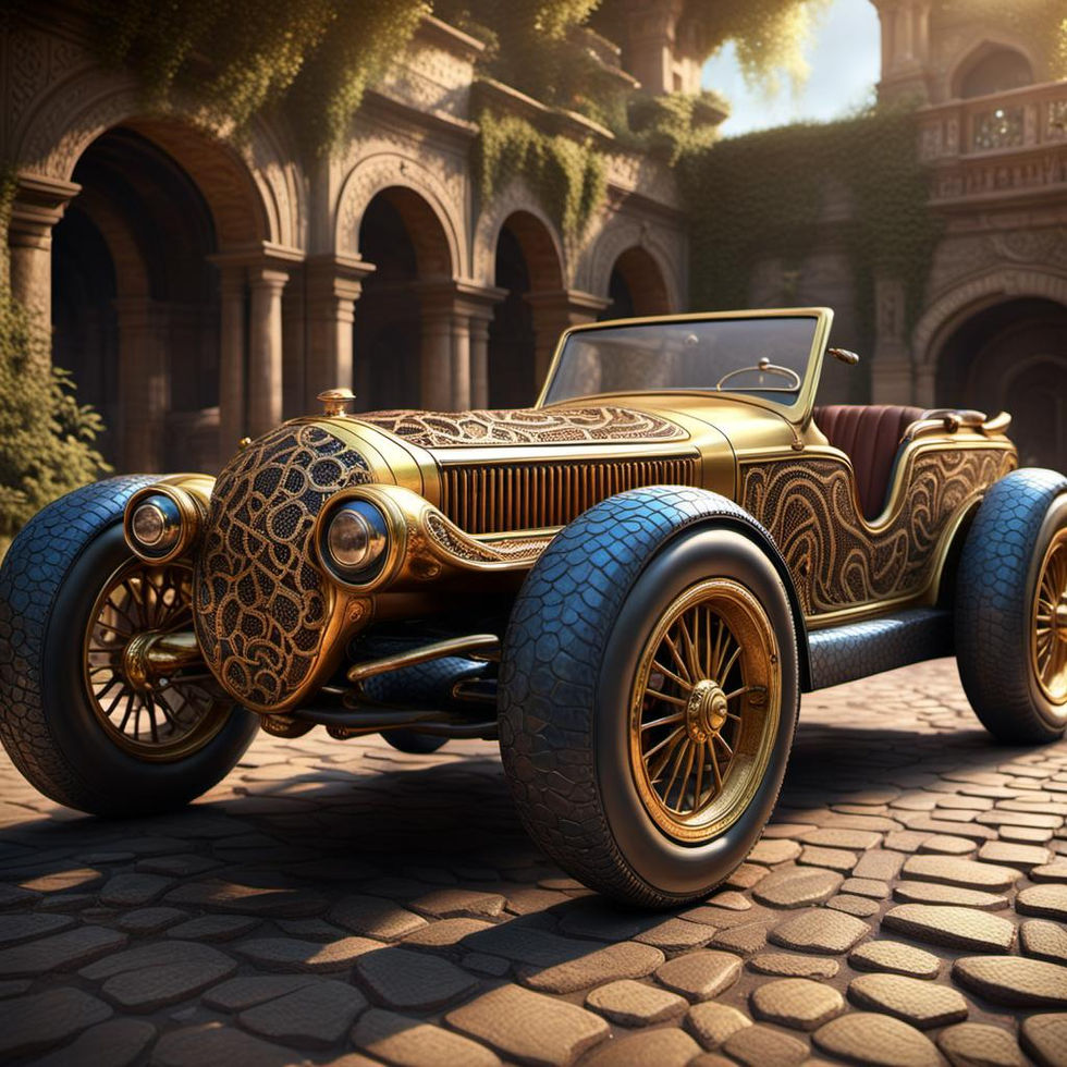 Intricate Vintage Car 17