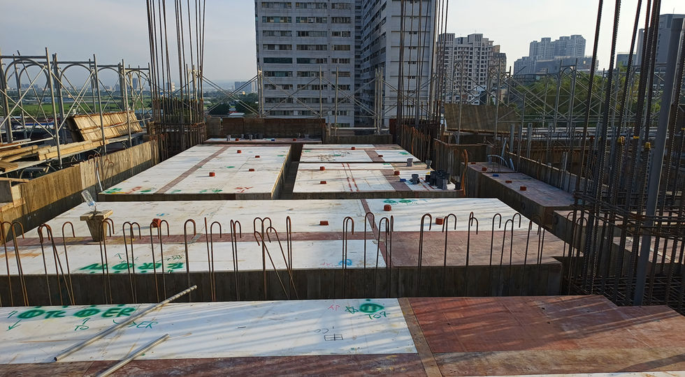 B棟5FL樑版模板組立及水電放樣