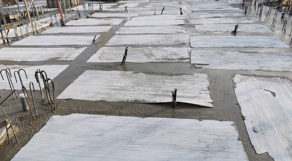 9. A棟13FL灌漿及舖養護板