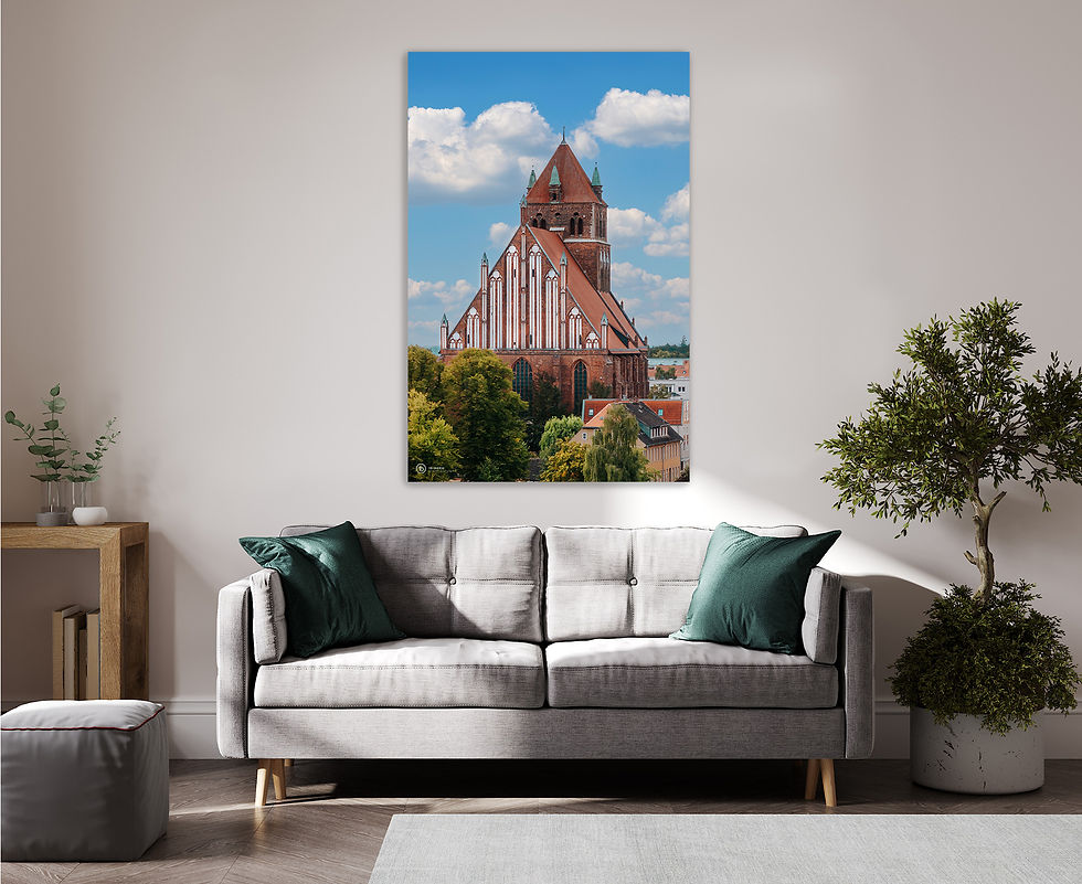 Miniaturbild: Alu-Dibond hoch I St.-Marien-Kirche Greifswald