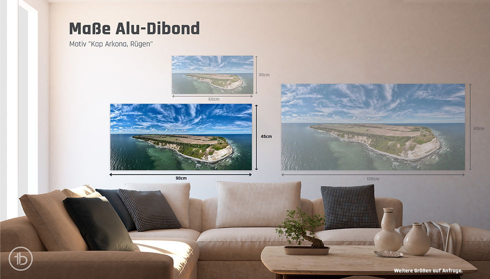 Miniaturbild: Alu-Dibond Panorama quer I Kap Arkona, Rügen