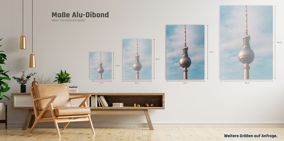 Miniaturbild: Alu-Dibond hoch I Fernsehturm Berlin