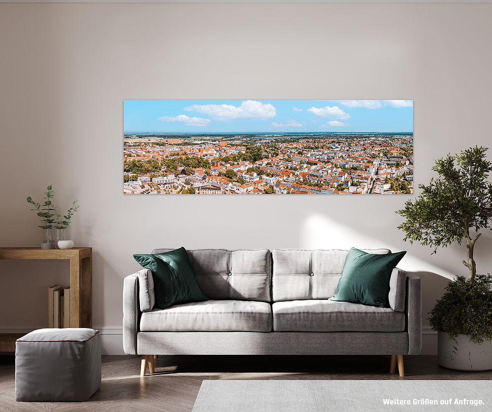 Miniaturbild: Alu-Dibond Panorama quer I Greifswald Fleischer- und Mühlenvorstadt