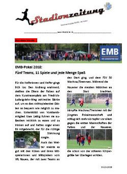 Stadionzeitung Nr. 14 erschienen