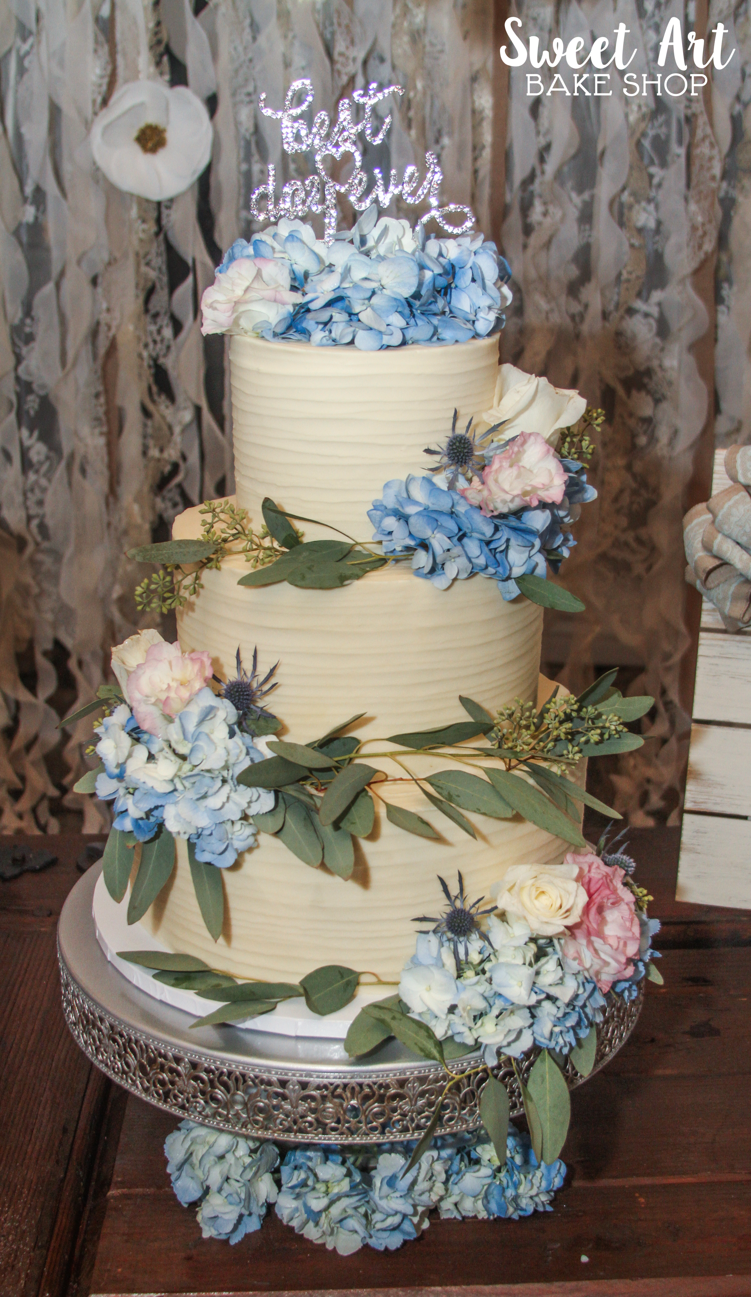 Buttercream Flower Wedding Cake