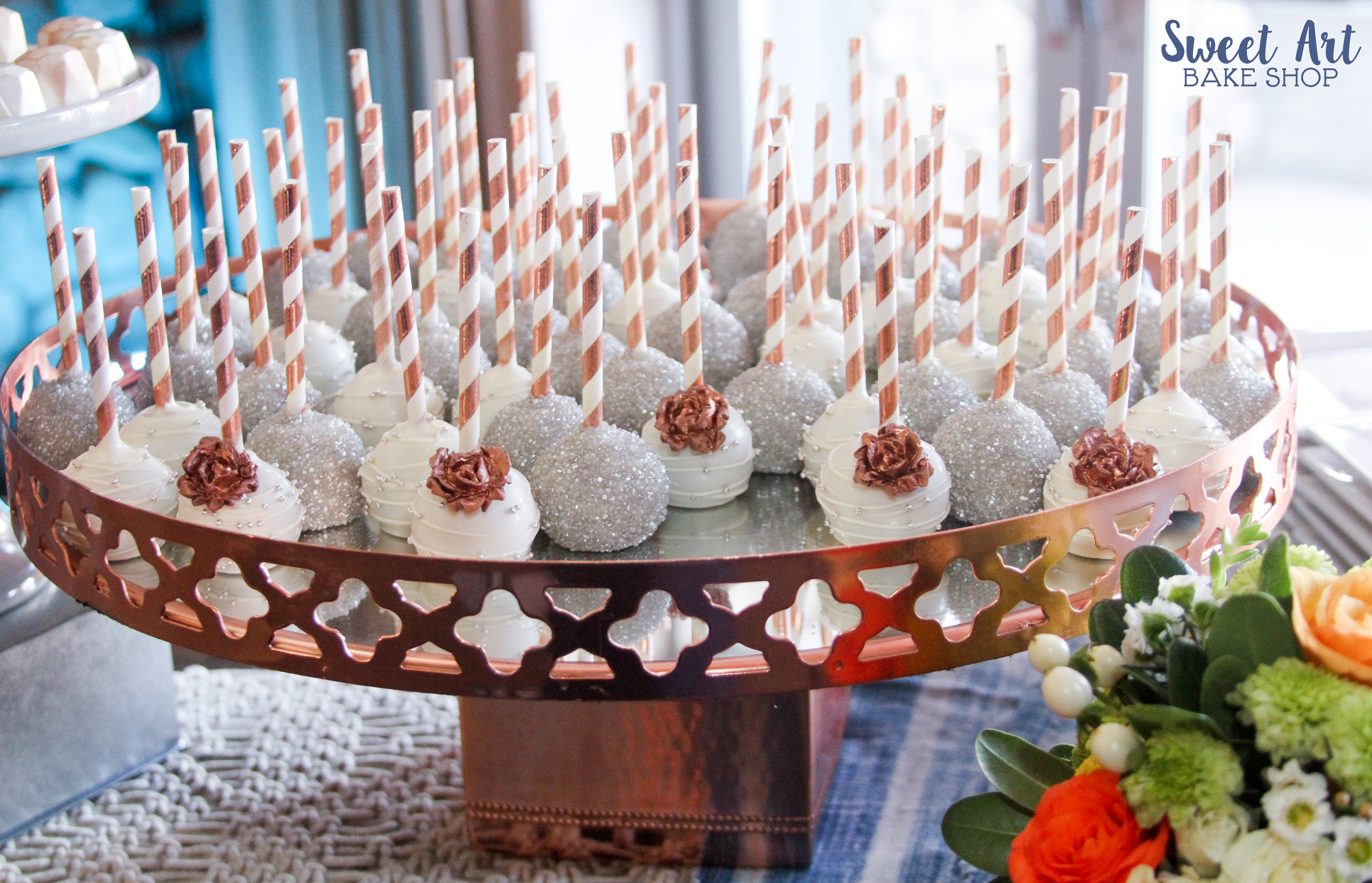 Classic & Rose Gold Roses Pops