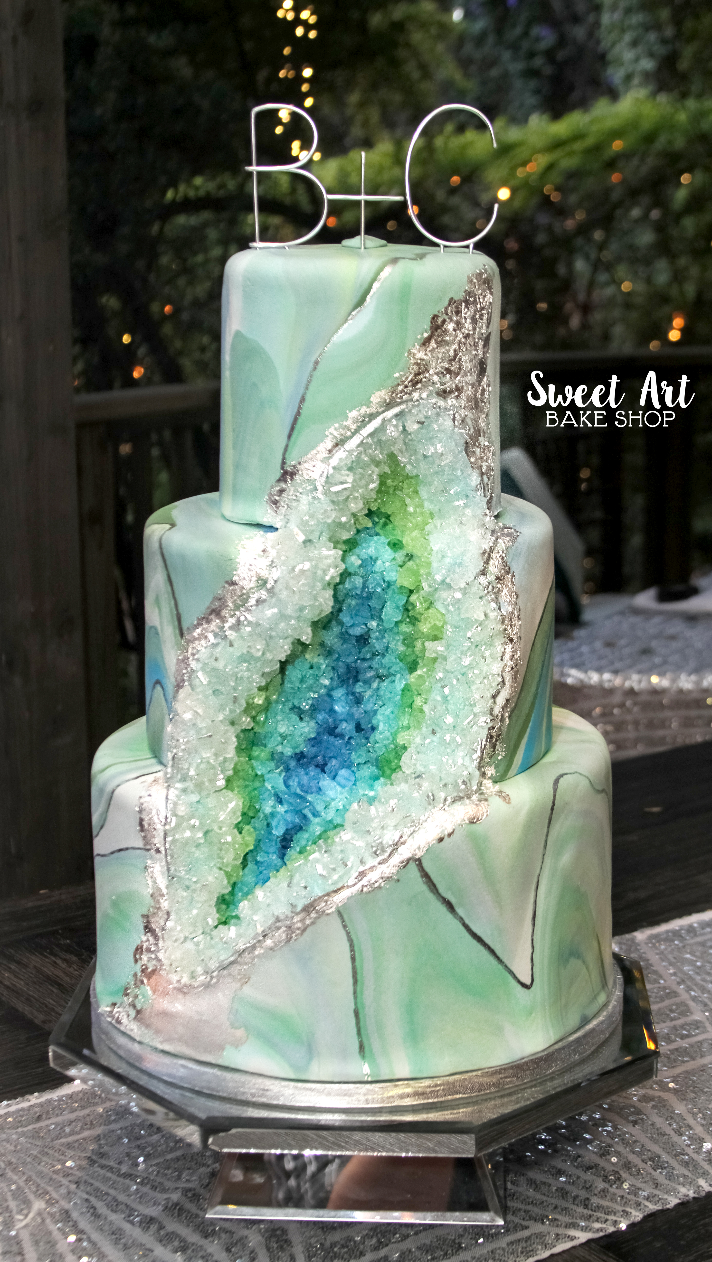 Geode Wedding Cake