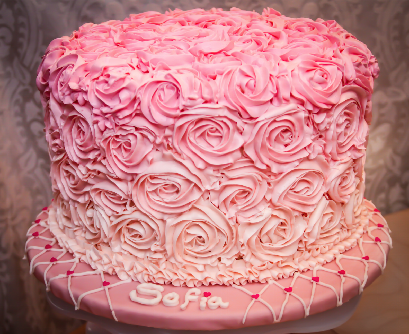 Sofia's Rosette Birthday Cake