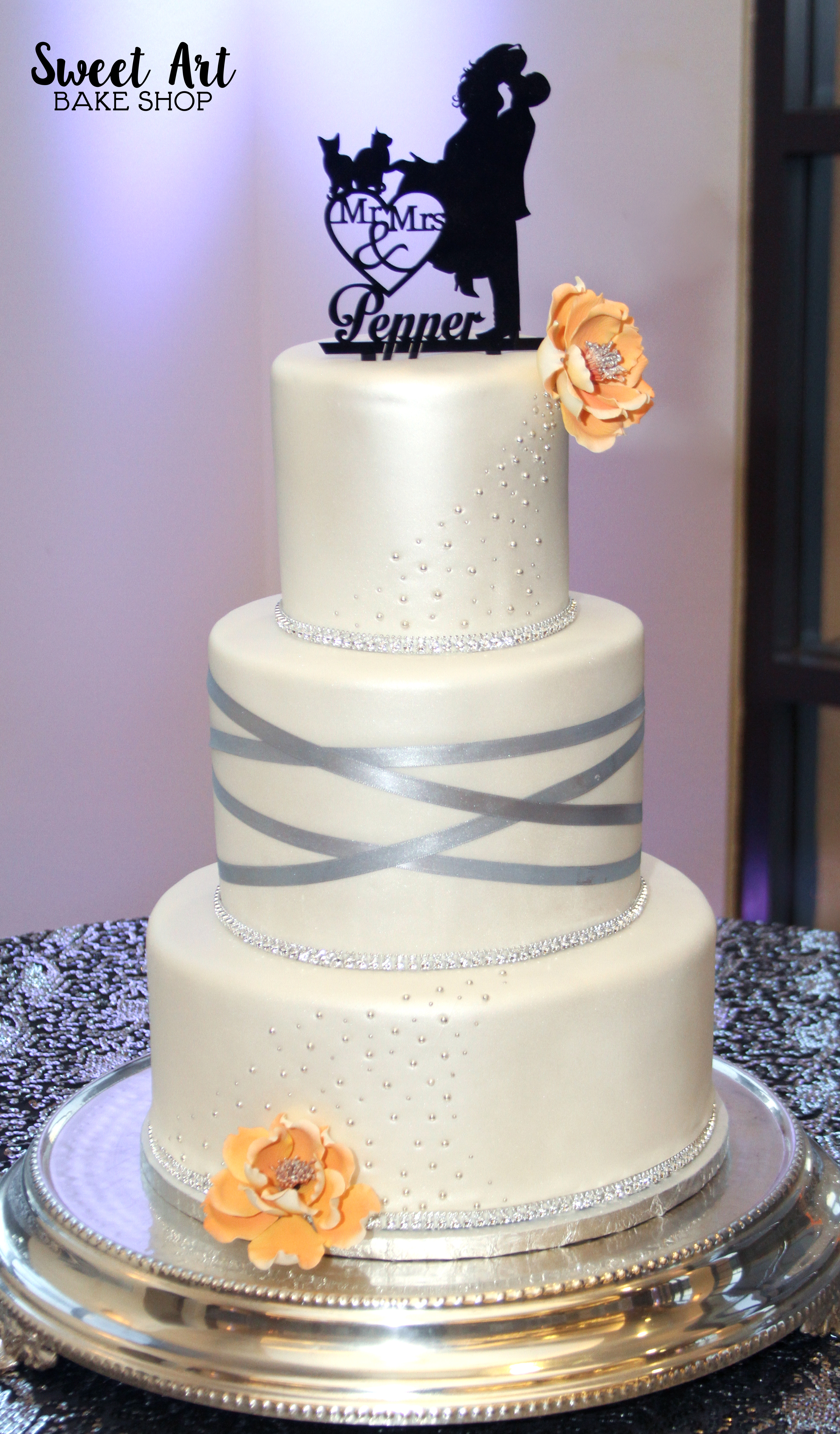 Tori & Brian's Wedding Cake