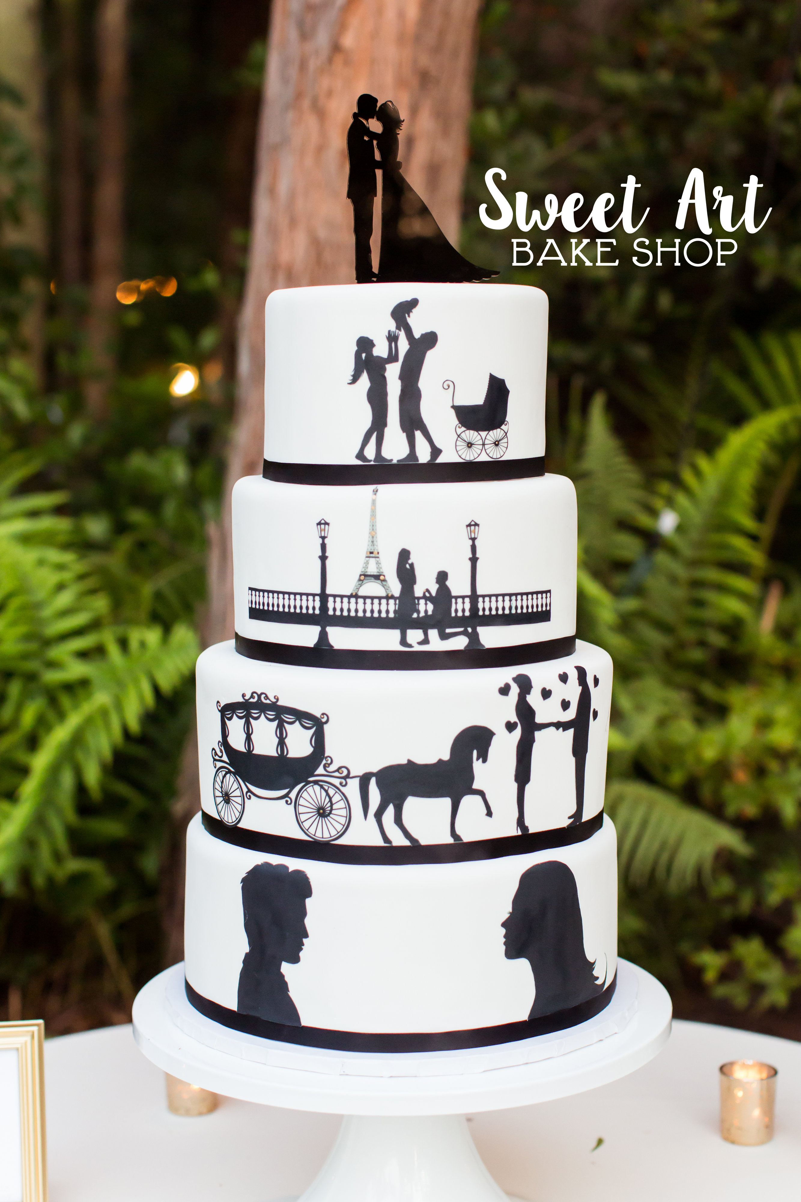 Shannon & Danny's Love Story Cake