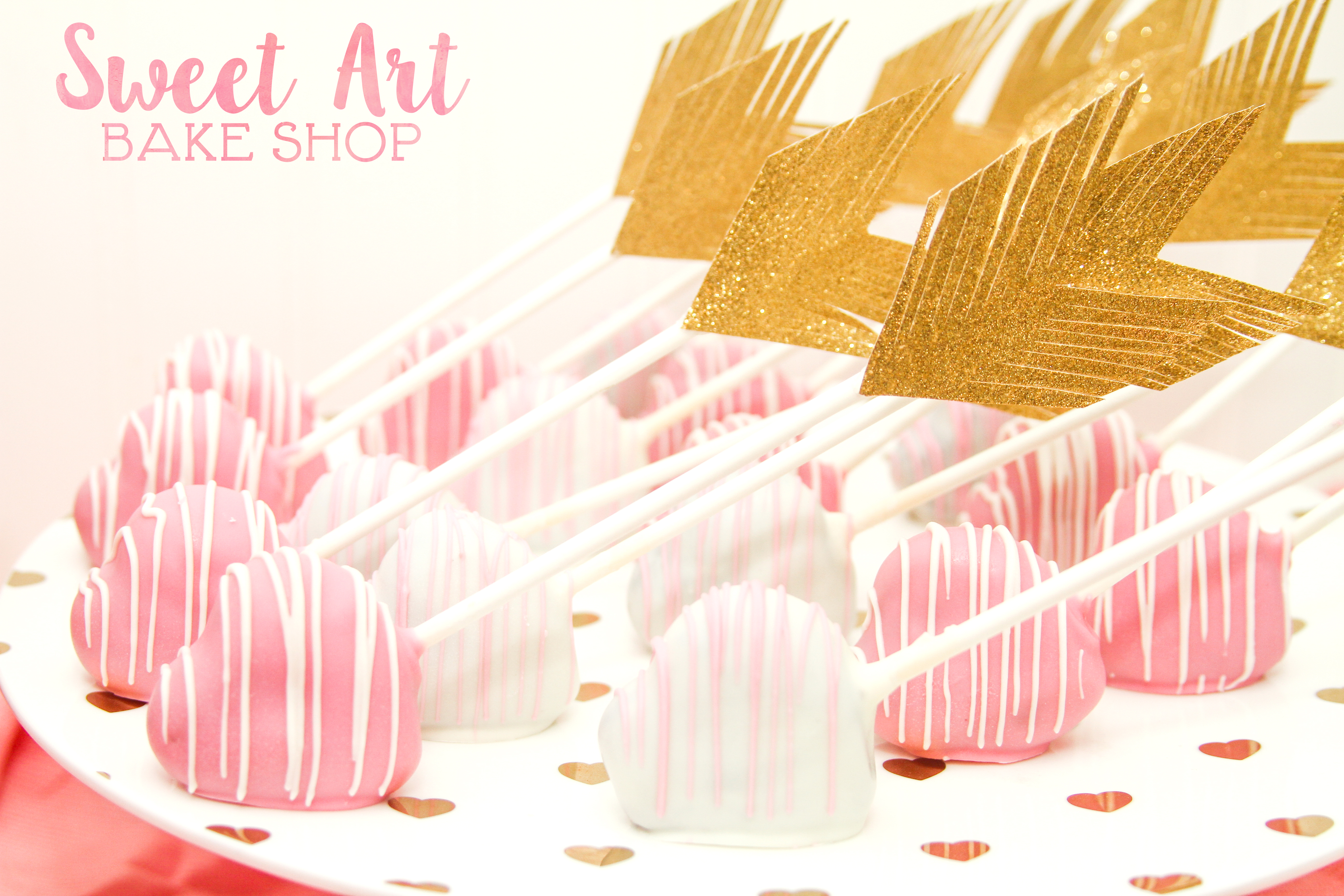 Cupid's Arrow Cake Pops