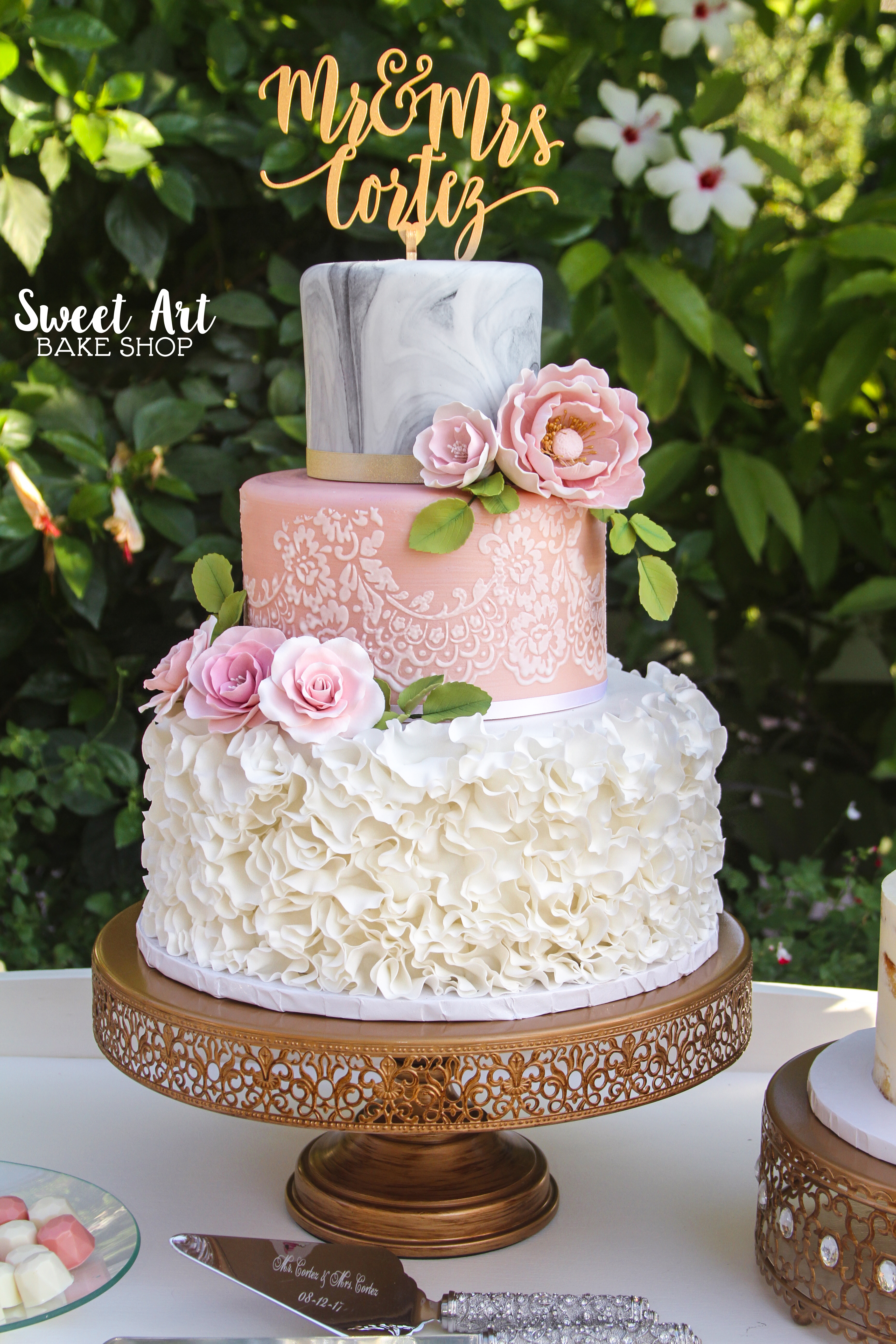 Veronica & Richard's Wedding Cake