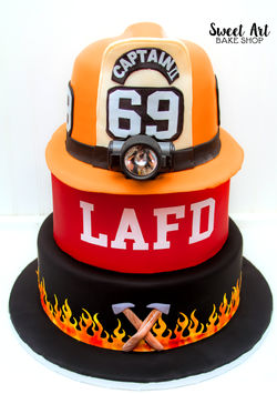 Fireman Retirement Cake