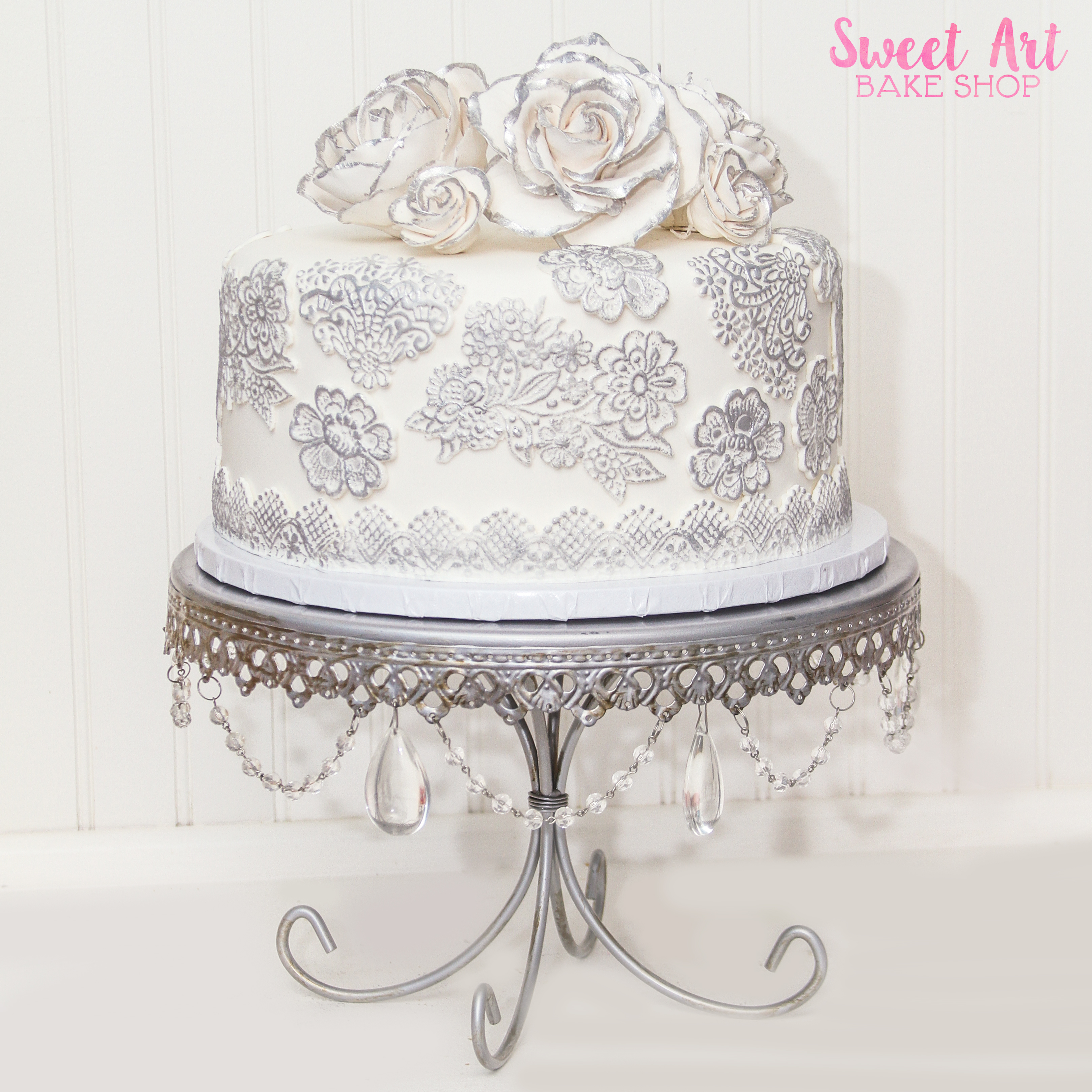 Silver Anniversary Cake