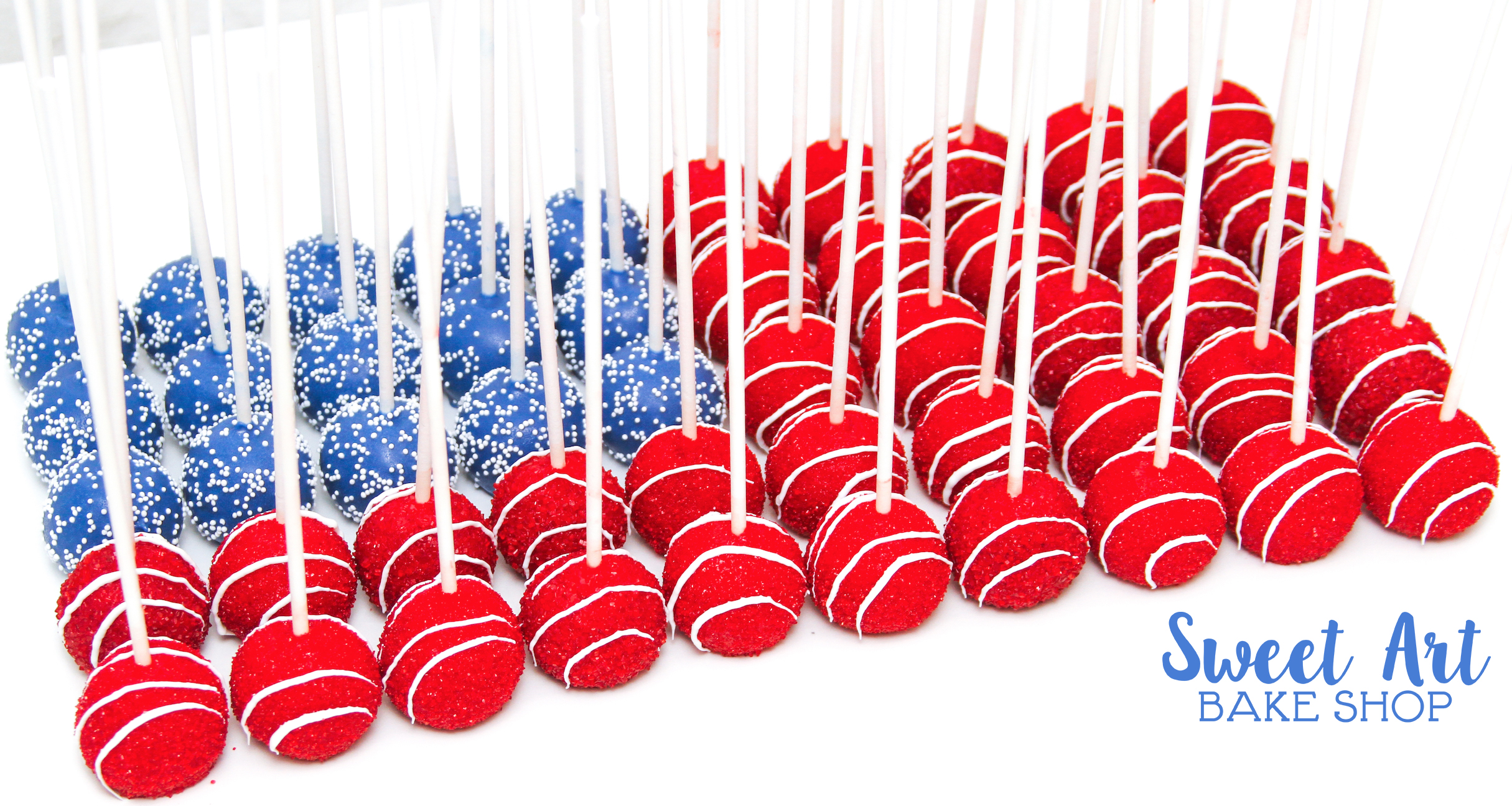 American Flag Cake Pops $2.50