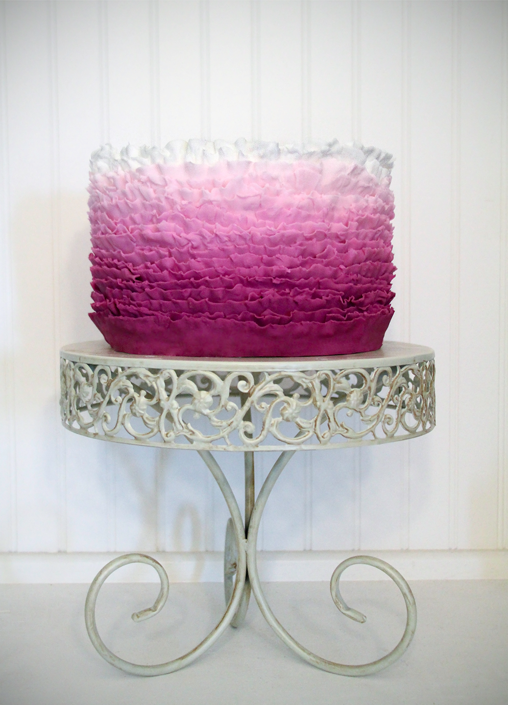 Ombre Fondant Frills Cake