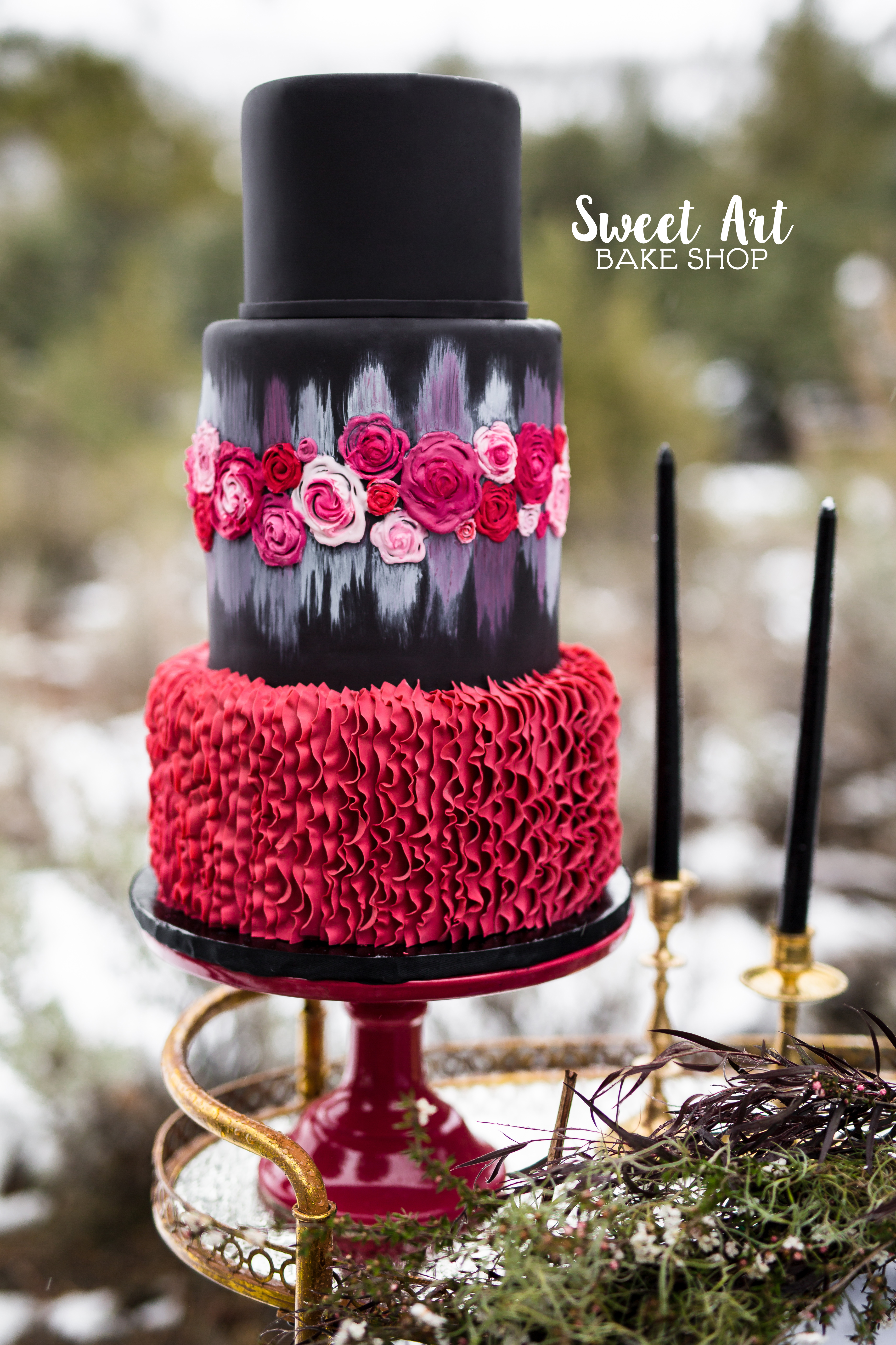 Alina and Brandon's Wedding Cake