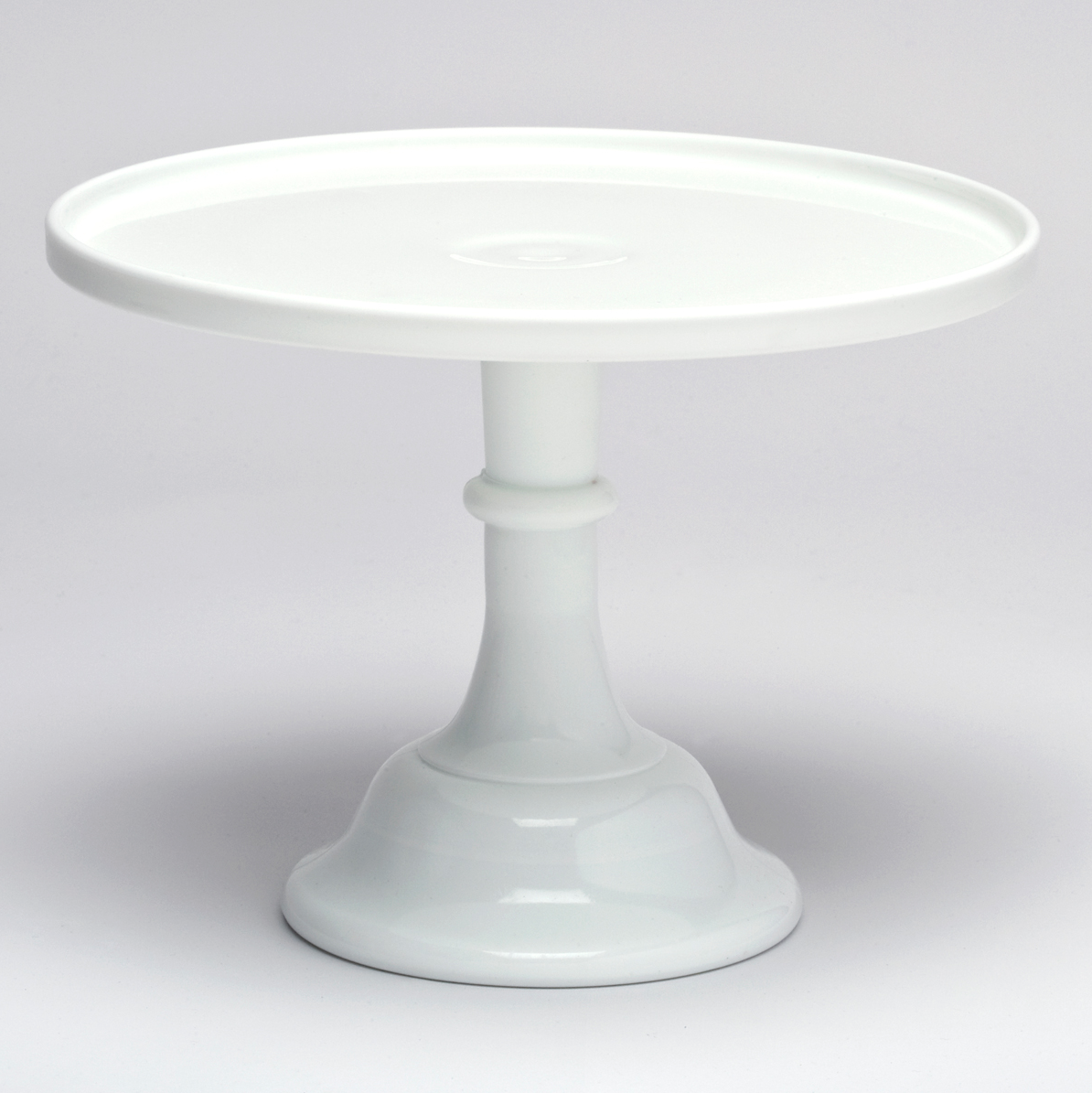 10" White Milk Glass Cake Stand