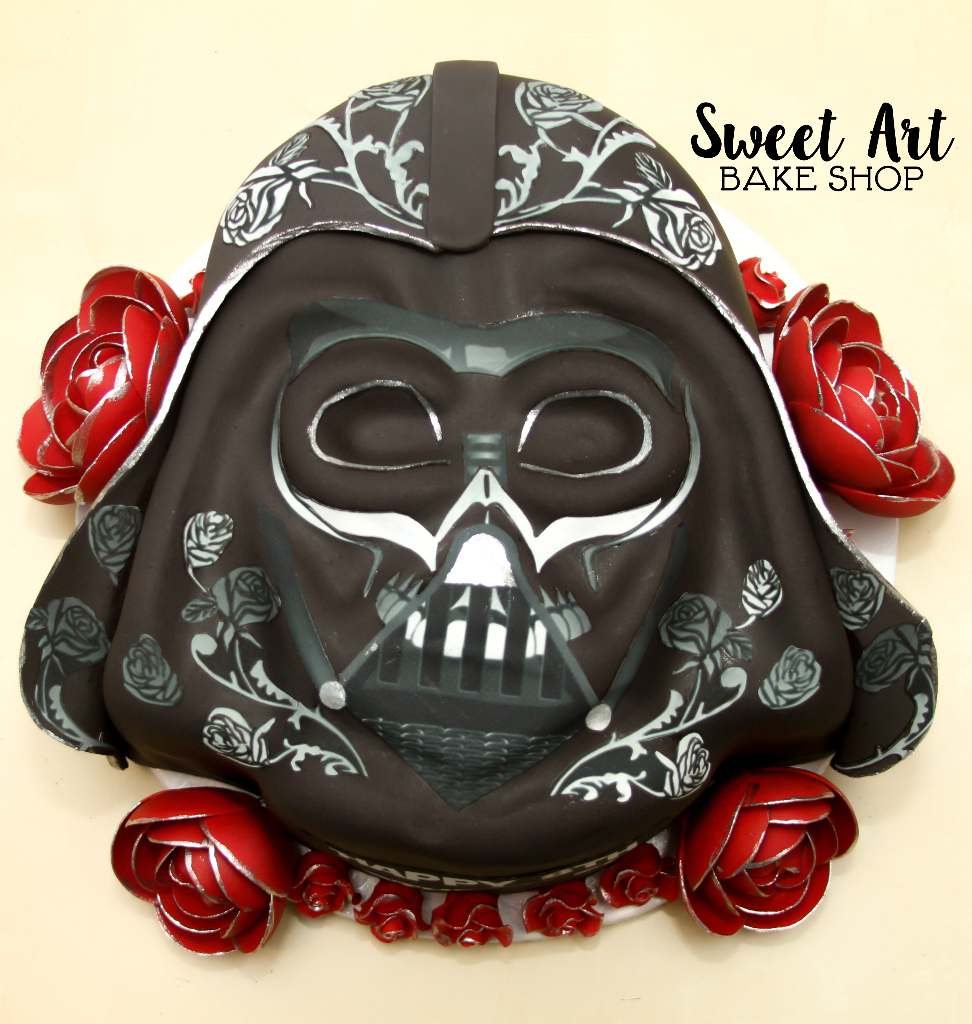 Darth Vader Sugar Skull Cake