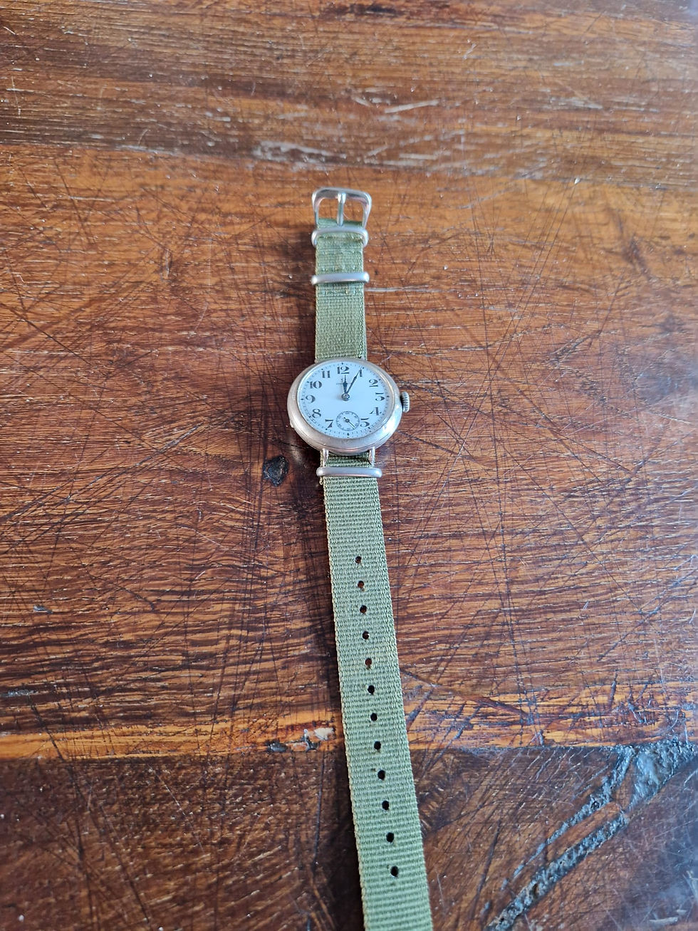 Thumbnail: Omega Officer’s “Trench” Zilveren horloge uit 1912