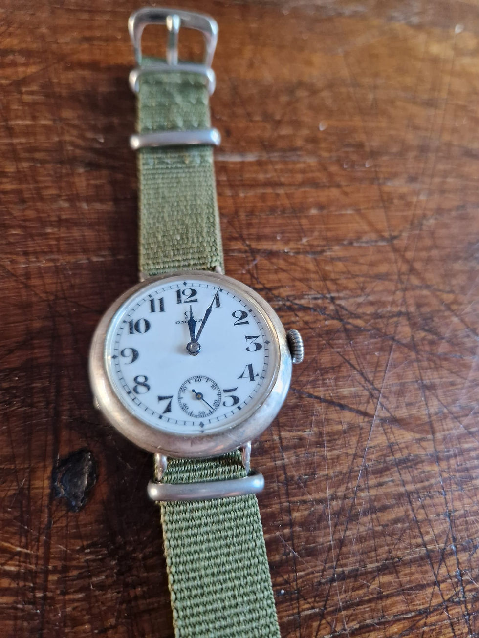 Thumbnail: Omega Officer’s “Trench” Zilveren horloge uit 1912