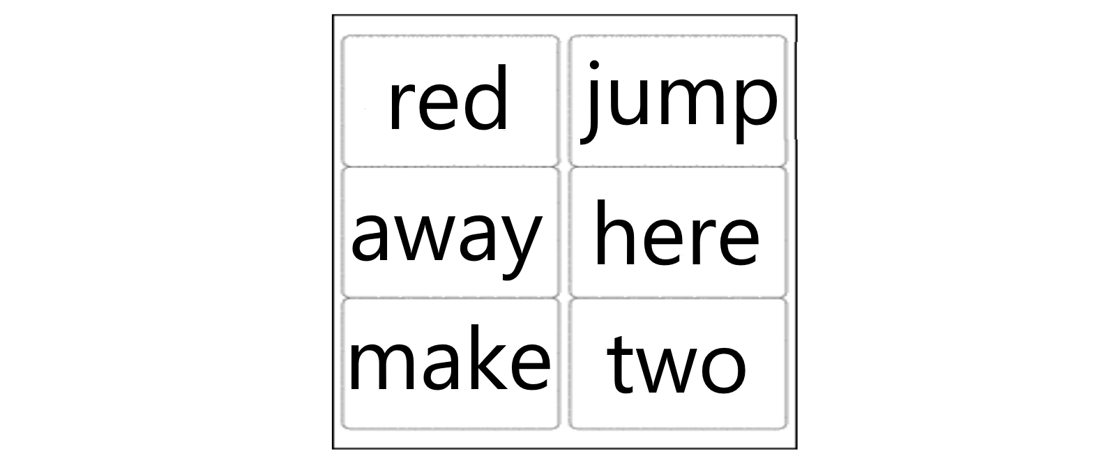 Trade In- Sight Word Cards K-1st