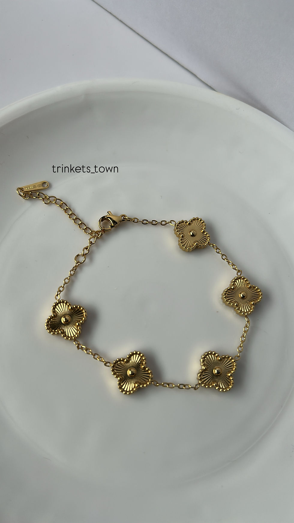 Vancleef inspired Gold clover bracelet
