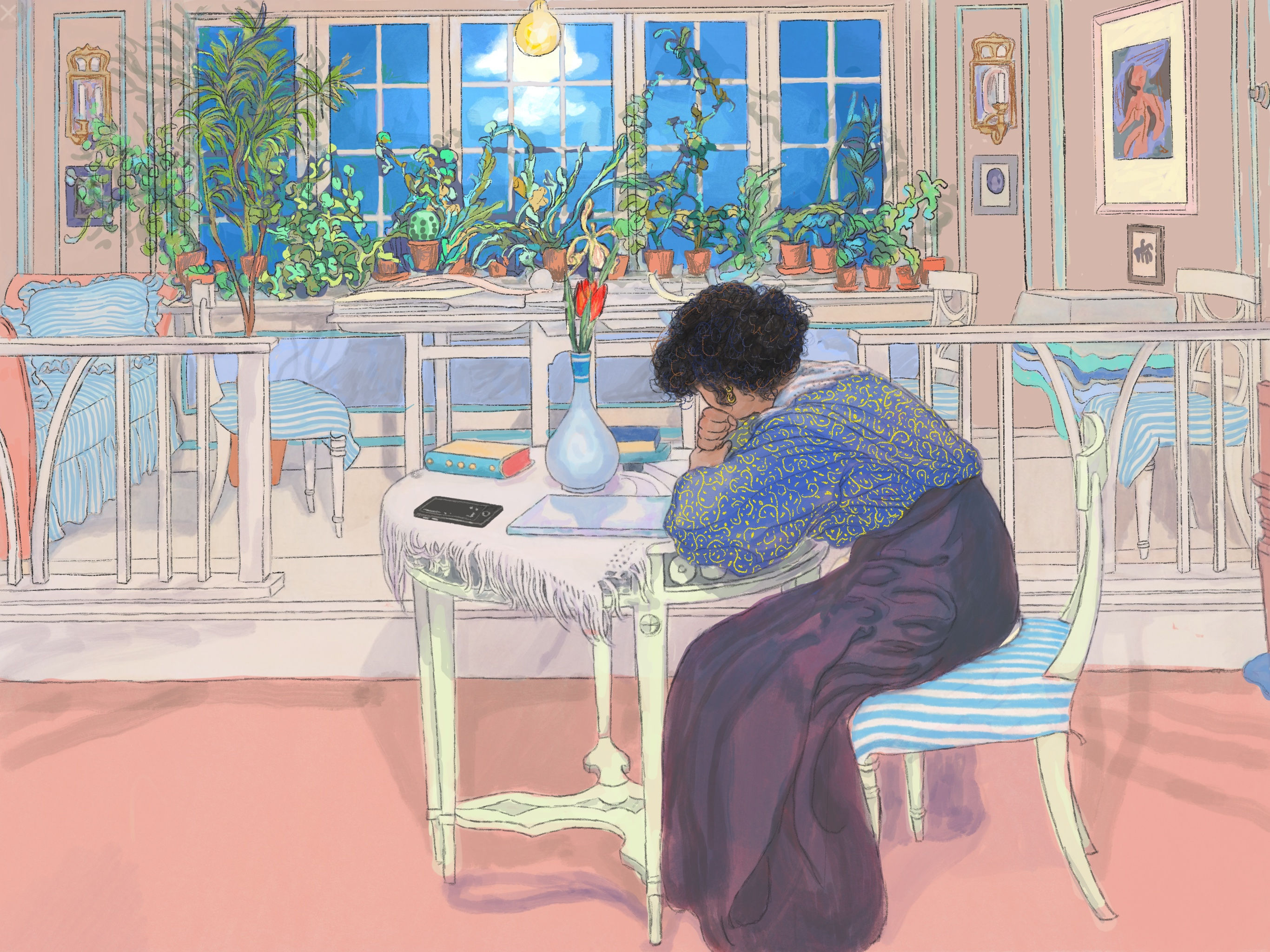 Växtgäri väntar A3 print