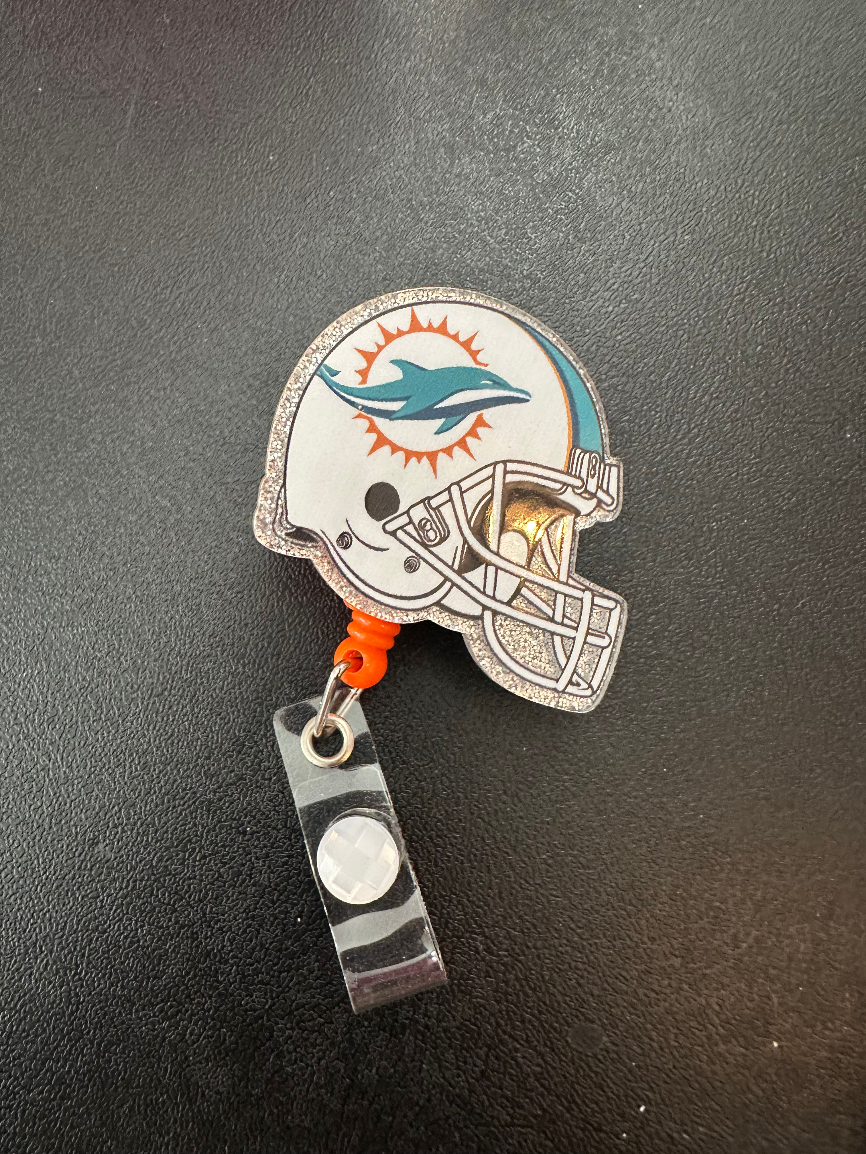 Dolphins badge reel