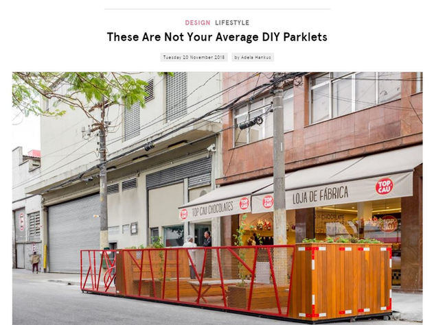 Publicação Pop-Up City: "These Are Not Your Average DIY Parklets"