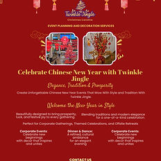 catalogue flyer lunar new year festive event planning and decoration services for prosperity